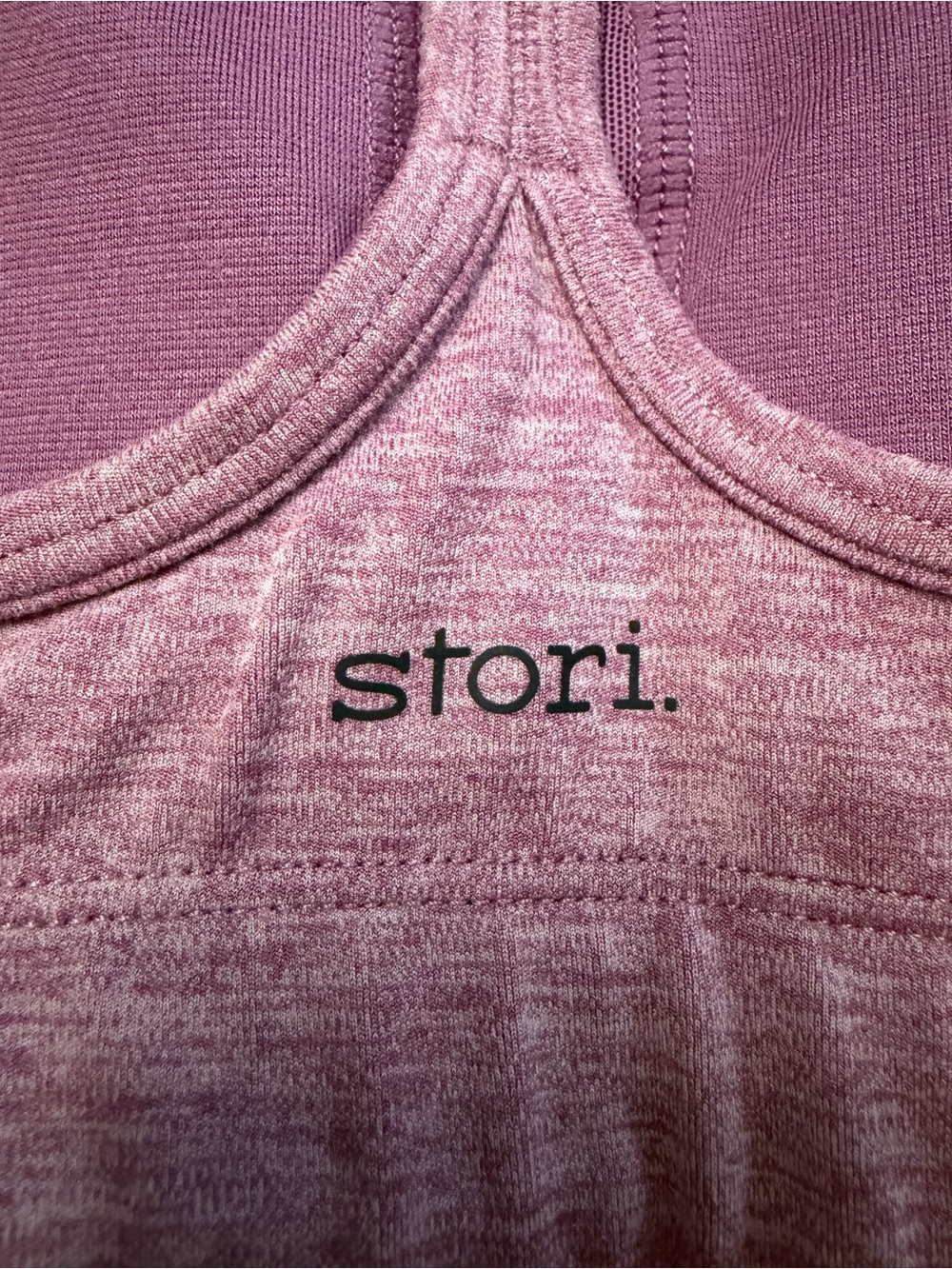 Stori Legend Bra Bralette with Double Straps, Heather Purple, Size 2 - Picture 9 of 10